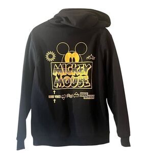 NEFF Disney Mickey Mouse Black 1928 Good Vibes  Mens Hoodie‎ NWT Sz M